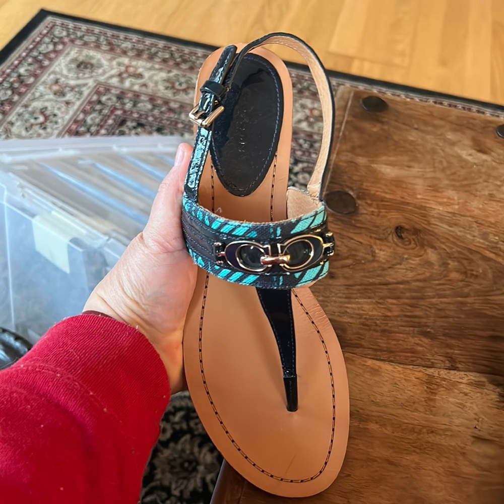 Coach flat sandals